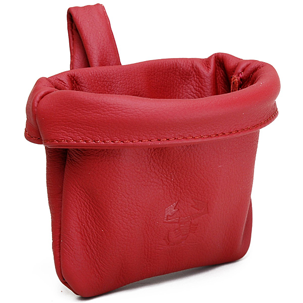 ABARTH Small Pocket Frau Leather (Red)