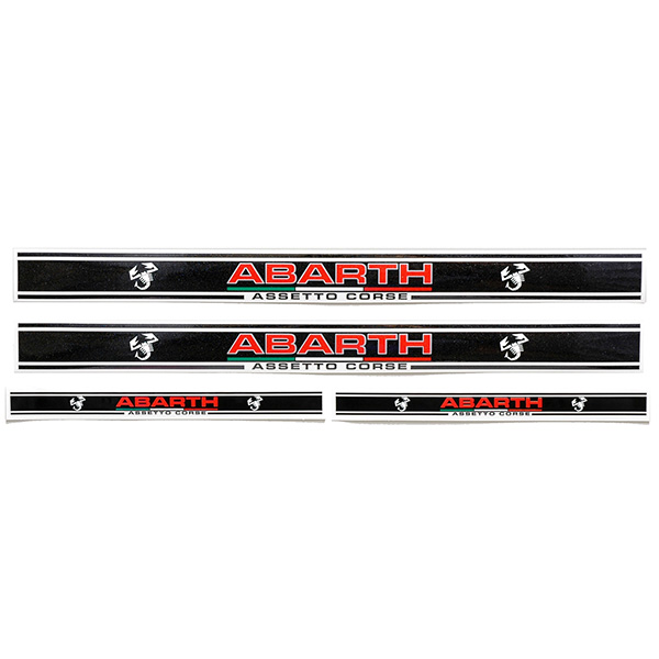 ABARTH ASSETTO CORSE¥¹¥È¥é¥¤¥×¥¹¥Æ¥Ã¥«¡¼4Ë祻¥Ã¥È