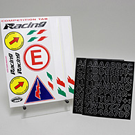 Racing Logo Sticker Set