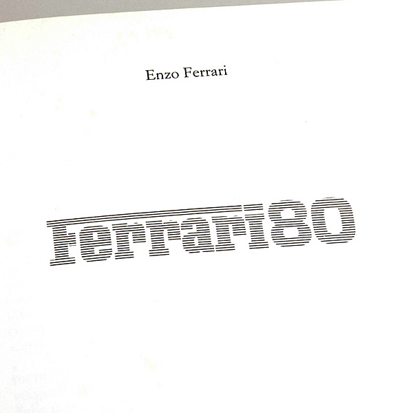 Ferrari 80 by Enzo Ferrari