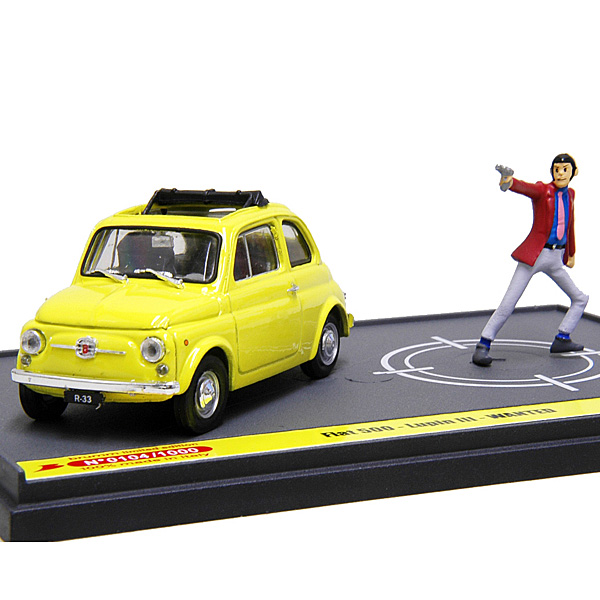 1/43 FIAT 500F with Lupin The 3rd Miniature Model