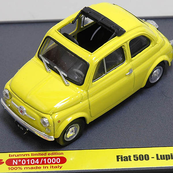 1/43 FIAT 500F with Lupin The 3rd Miniature Model