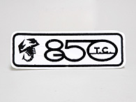 ABARTH 850TC Logo Patch (White/Black Logo)