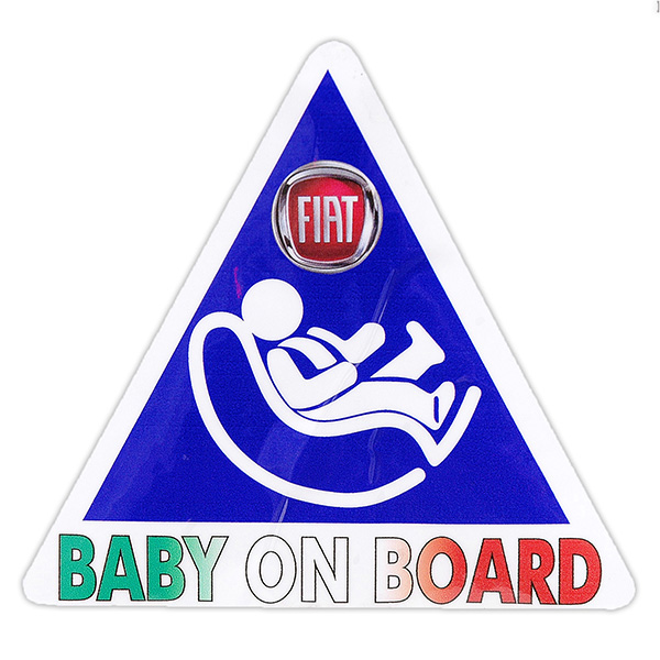 FIAT BABY IN CAR Sticker