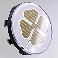 Alfa Romeoホイールセンターキャップ(QUADRIFOGLIO ORO) ※Alfa純正ホイール用サイズ(155/164/145/GTV/Spider/156/166/147/GT/MITO)