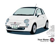 FIAT NEW 500パーソナルイラストレーション