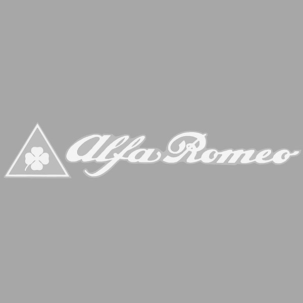 Alfa Romeo logo & Quadrifoglio Sticker (Die Cut/145mm) 