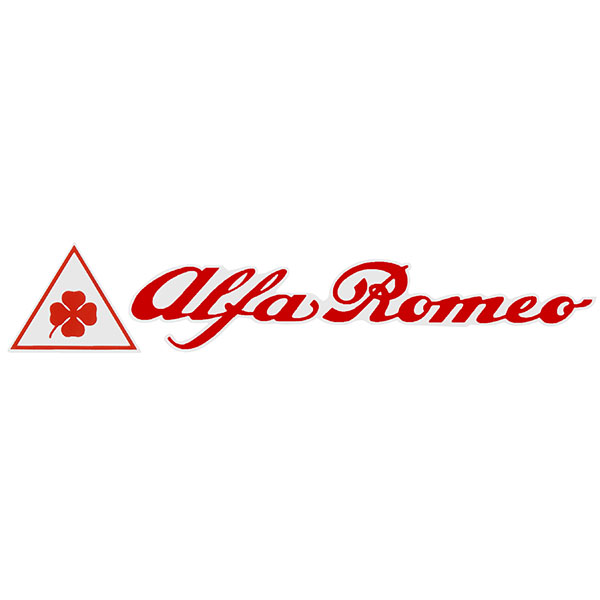 Alfa Romeo logo & Quadrifoglio Sticker (Die Cut/145mm) 