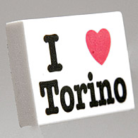 I LOVE TORINO Eraser