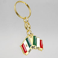 ITALIA 150 Memorial Keyring (Flag)