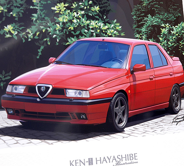 Alfa Romeo 155 Illustration by Kenichi Hayashibe