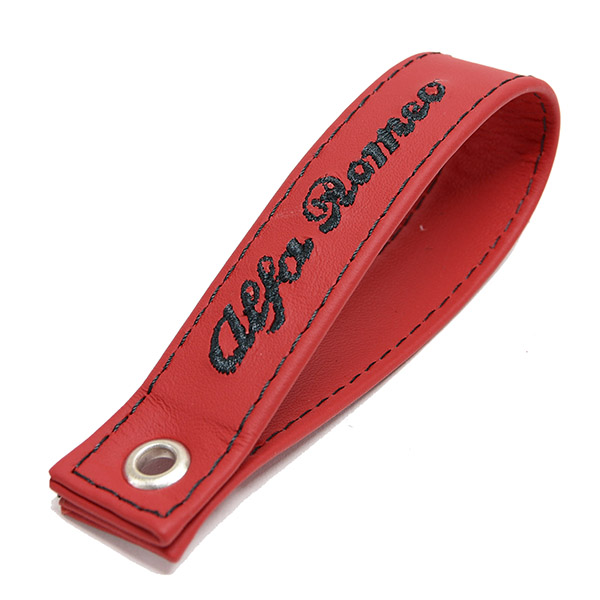 Alfa Romeo Trunk Strap (Red Base/Black Logo)