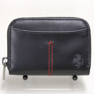 Ferrari Leather Coin Purse by TOD'S(Black)