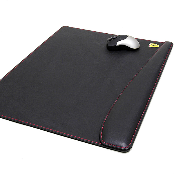 Ferrari Desk Mat (Black/Red Stitch)