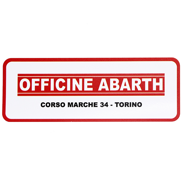 OFFICINE ABARTH -CORSO MARCHE 34-TORINOステッカー