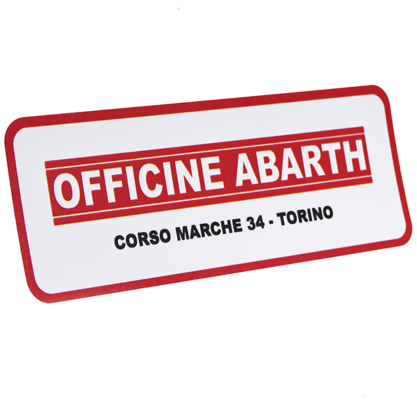 OFFICINE ABARTH -CORSO MARCHE 34-TORINO Sticker