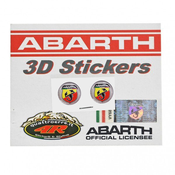 ABARTH 3D Emblem Sticker (Round/12mm/2pcs.)-21535-