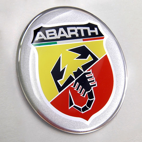 ABARTH 3D Emblem Sticker (Round/50mm)-21537-