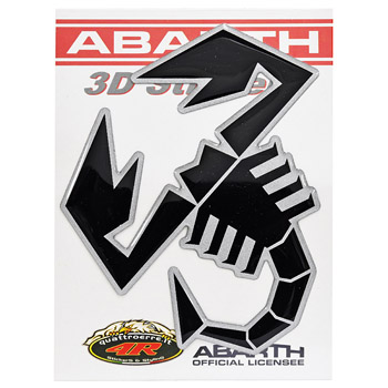 ABARTH 3D Scorpione Sticker (Black/100mm)-21591-