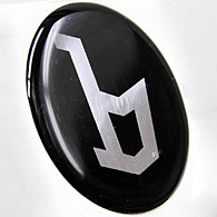 Bertone 3D Sticker (38mm/Black)