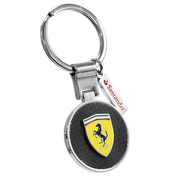 Ferrari SF Round Keyring(Carbon Look)
