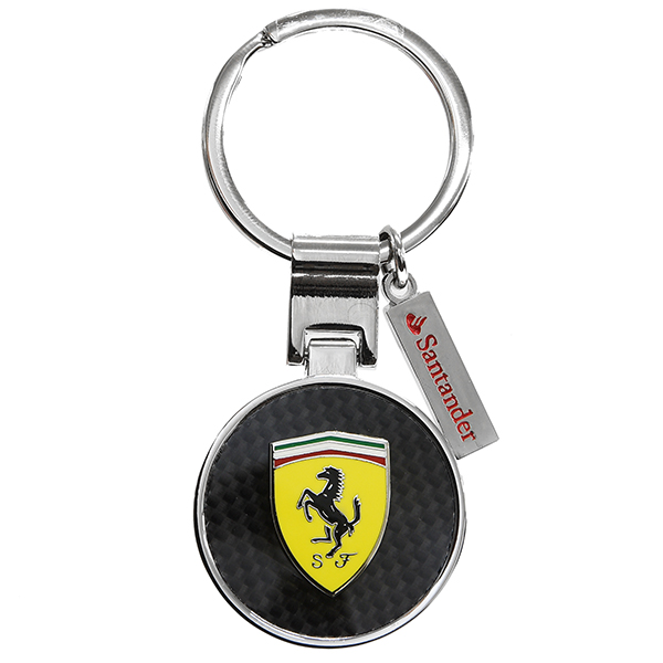 Ferrari SF Round Keyring(Carbon Look)