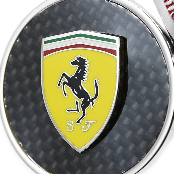 Ferrari SF Round Keyring(Carbon Look)