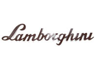 Lamborghiniアルミ製ロゴオブジェ