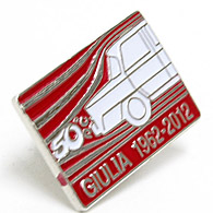 Alfa Romeo GIULIA 50anni Memorial Pin Badge