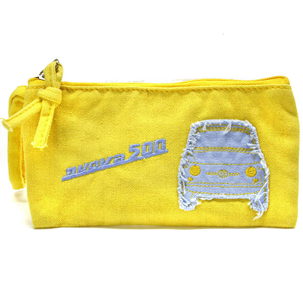 FIAT 500 Canvas Mini Pouch (Yellow)