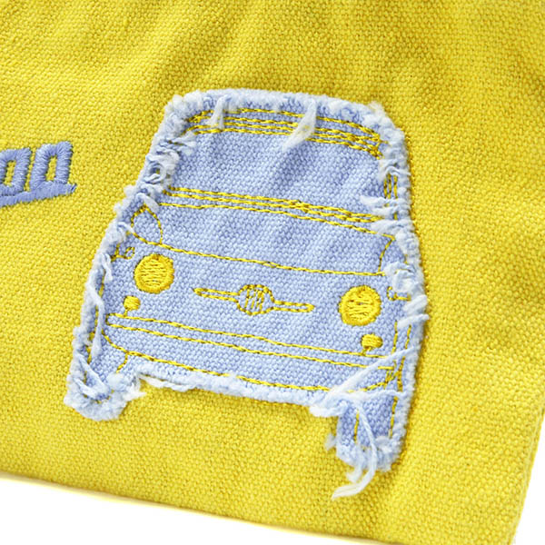 FIAT 500 Canvas Mini Pouch (Yellow)