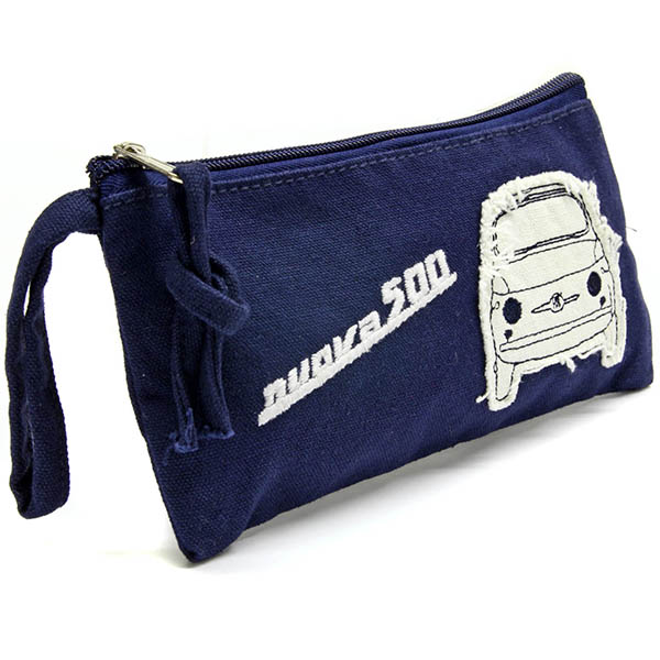 FIAT 500 Canvas Mini Pouch(Navy)