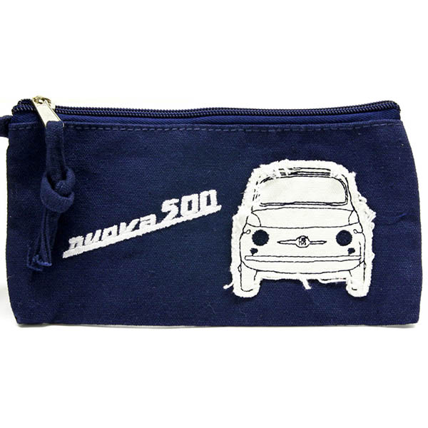 FIAT 500 Canvas Mini Pouch(Navy)