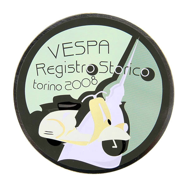 Vespa Registro Storico Torino 2008 Emblem