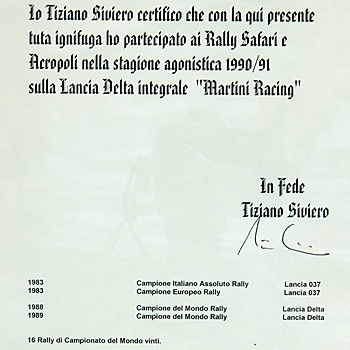 LANCIA MARTINI RACING Tiziano Siviero졼󥰥㥱å(ե)