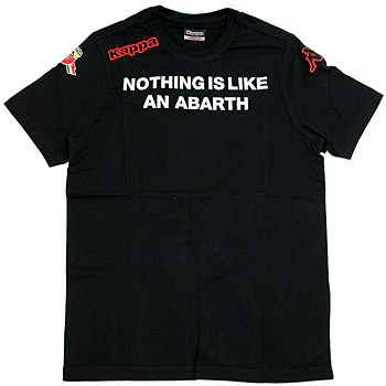 ABARTTH純正Tシャツ-NOTHING IS LIKE AN ABARTH/ブラック- by Kappa