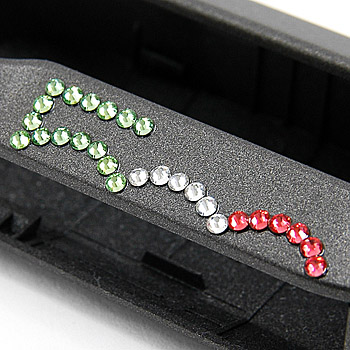 FIAT 500 Key Cover(500 logo/swarovski)