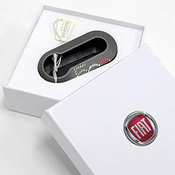 FIAT 500 Key Cover(500 logo/swarovski)