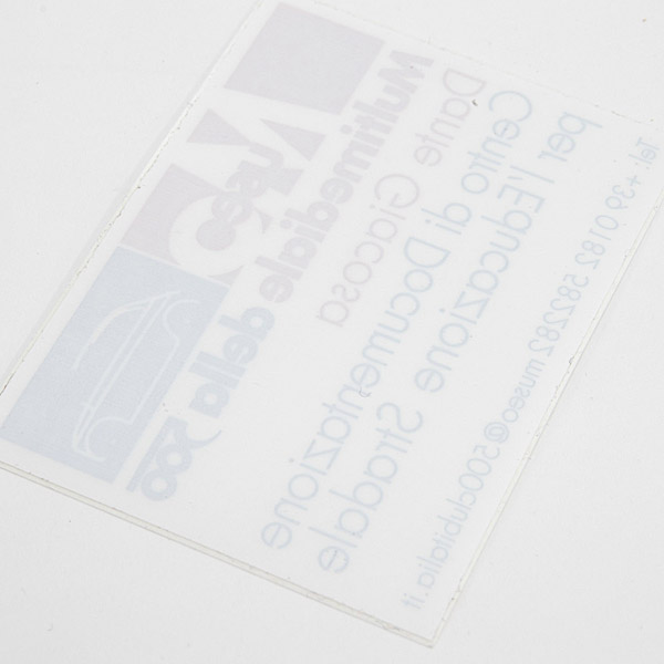 MUSEO MULTIMEDIALE DELLA 500 DANTE GIACOSA Sticker(Backing)