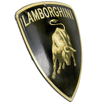 Lamborghini Emblem Sign Plate