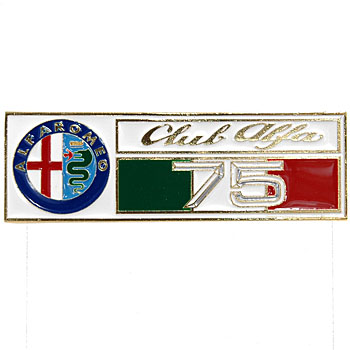 Club Alfa 75 Emblem