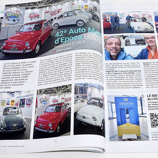 FIAT500 Club Italia �����2026ǯ No.1