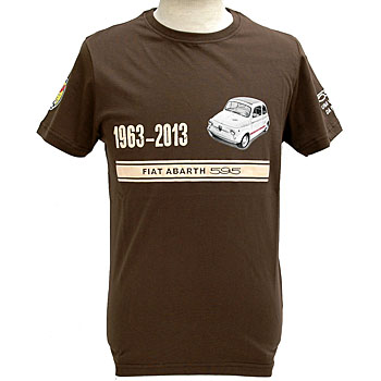 ABARTH純正595 50周年アニバーサリーTシャツ(ブラウン)