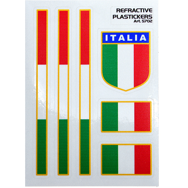 Italian Flag Sticker Set (Reflector/Type B)