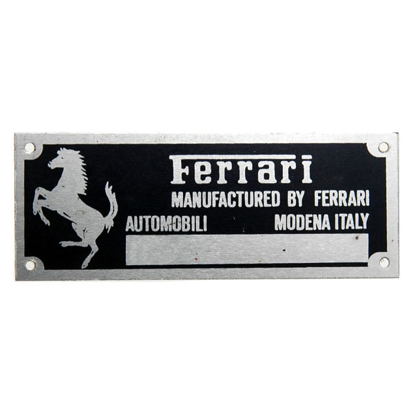 Scuderia Ferrari F1 chassis plate(78mm)