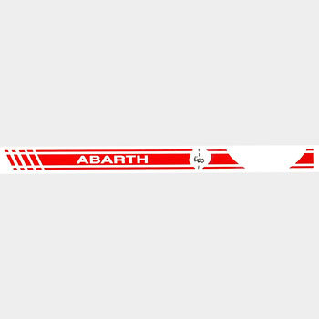 ABARTH 500 Dash Boad Stripe Sticker(LHD/Red)