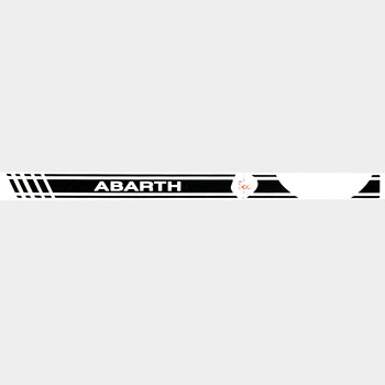 ABARTH 500 Dash Boad Stripe Sticker(LHD/Black)