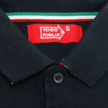 1000 MIGLIA Official Polo-Shirts(Navy/Tri Color Line)