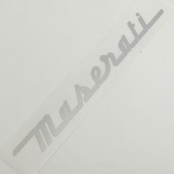 MASERATI Logo Sticker (Die Cut/Silver)