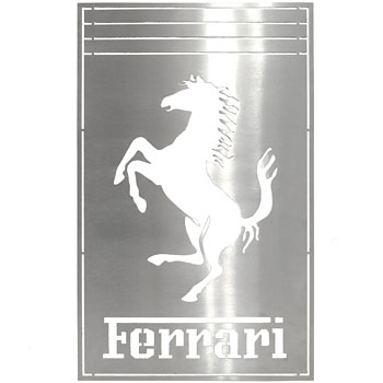 Ferrari Emblem stencil Plate